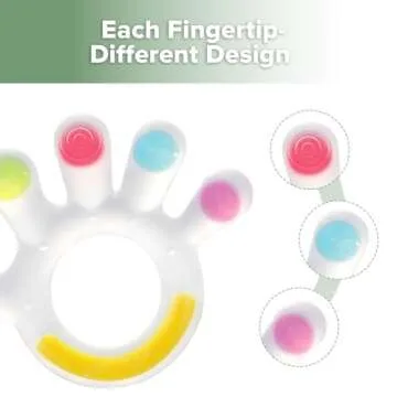 Haakaa Palm Teether - Safe Silicone Teething Toy for 3M+ Babies