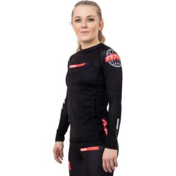 Tatami Fightwear Women's Global Long Sleeve Rashguard - XL - Black