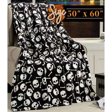 Elegant Comfort Lightweight Halloween Blanket - Cozy, Stylish