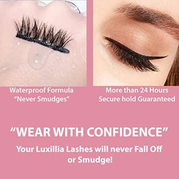 Luxillia Black Magnetic Eyeliner - Strongest Hold & Natural Look