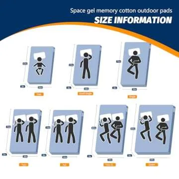 CYMULA Memory Foam Camping Mattress Pad for Ultimate Comfort