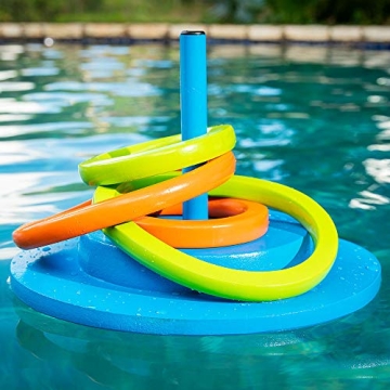 Texas Recreation Floating Foam Ring Toss Game for Pool Fun
