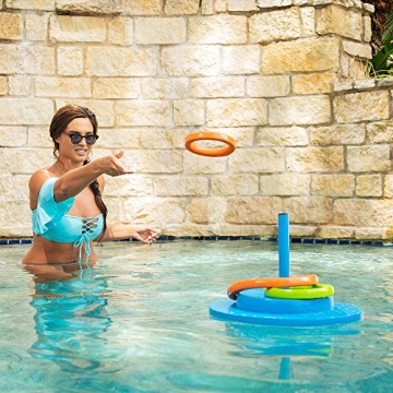 Texas Recreation Floating Foam Ring Toss Game for Pool Fun