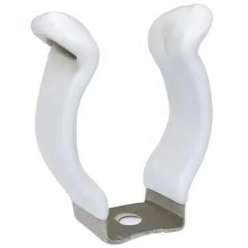 DGZZI T8 U Clips Holder 20PCS Stainless Steel U Shaped Lampholder Support with Plastic Finish for Light Bulbs Fluorescent Tube Lamp Bracket