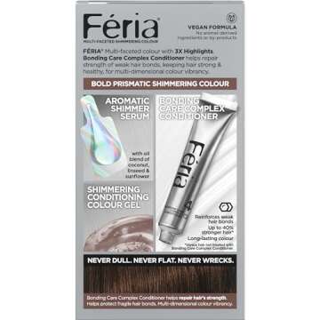 L'Oreal Paris Feria Multi-Faceted Shimmering Permanent Hair Color, 45 French Roast (Deep Bronzed Brown), Pack of 1, Hair Dye
