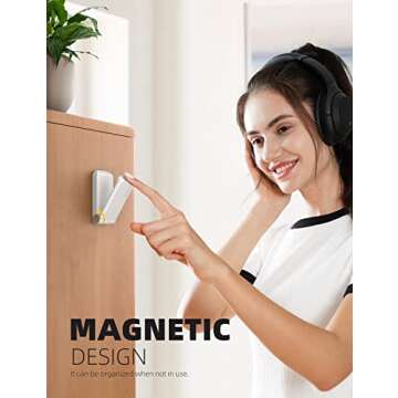 Lamicall Headphone Stand Adhesive Hook for Desk Storage