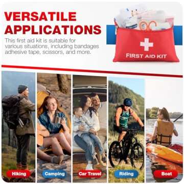 First Aid Kit 107-Piece Emergency Essentials for Travel