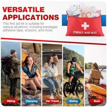 First Aid Kit 107-Piece Emergency Essentials for Travel