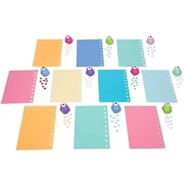 Scrapbook Paper Punch Set - 58 Mini Hole Punchers with Case
