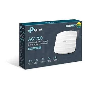 TP-Link AC1750 Wireless Wi-Fi Access Point - Supports 802.3at PoE+, Dual Band, 802.11AC, Ceiling Mount, 3x3 MIMO Technology (EAP245 V1)