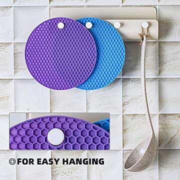 HanleyDepot 5-Pack Heat Resistant Silicone Pot Holders