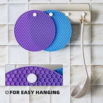 HanleyDepot 5-Pack Heat Resistant Silicone Pot Holders