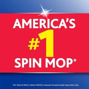 O-Cedar EasyWring Spin Mop Microfiber Refill Pack of 4