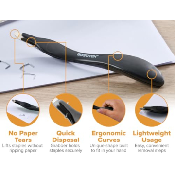 Bostitch Easy Staple Remover with Magnetic Tip 3-Pack