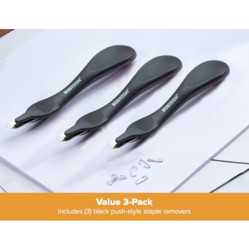 Bostitch Easy Staple Remover with Magnetic Tip 3-Pack