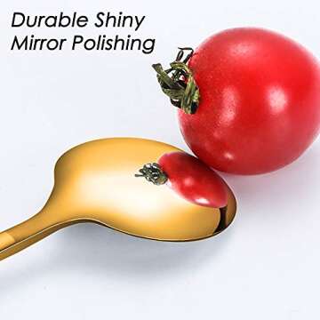 Elegant Gold & Silver Espresso Spoons Set of 8