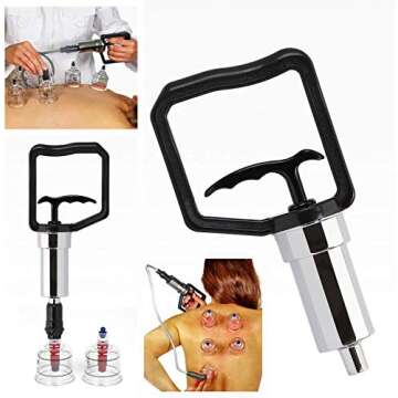 Buhang Massage Professional Cupping Therapy 19pcs Set with Suction Pump/부항 19컵 세트/부항컵 + 부항펌프