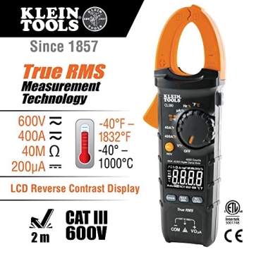 Klein Tools CL380 Digital Clamp Meter with Voltage Tester