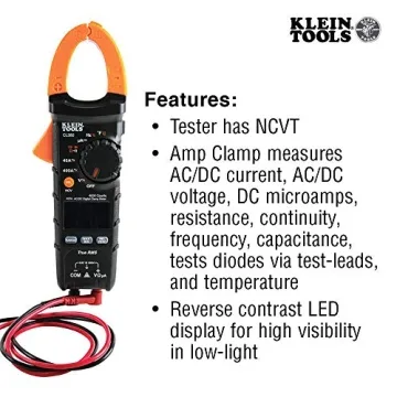 Klein Tools CL380 Digital Clamp Meter with Voltage Tester