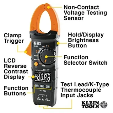 Klein Tools CL380 Digital Clamp Meter with Voltage Tester