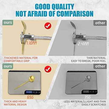 Lemeya Matte Rose Gold Silverware Set for 6 - Modern & Stylish