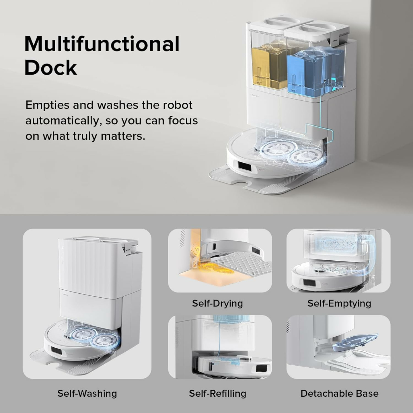 Roborock Qrevo S Robot Vacuum & Mop - Smart Cleaning