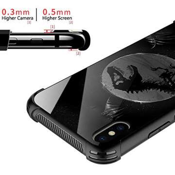 CARLOCA Compatible with iPhone XR Case,iPhone XR Cases for Girls Women Boys Men Young,Dinosaur Fossils Pattern Design Shockproof Anti-Scratch Case for iPhone XR