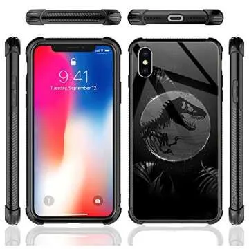 CARLOCA Compatible with iPhone XR Case,iPhone XR Cases for Girls Women Boys Men Young,Dinosaur Fossils Pattern Design Shockproof Anti-Scratch Case for iPhone XR