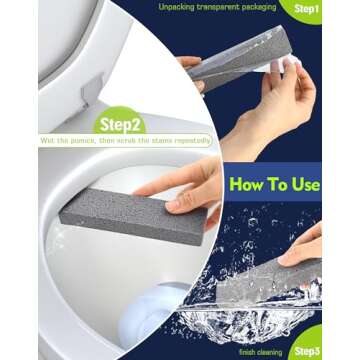Maryton Pumice Stone for Tough Toilet Stains Removal
