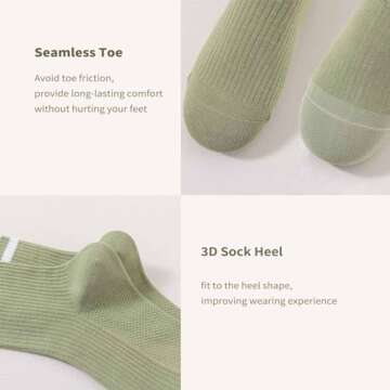 SailingTailor Solid Color Two Stripe Crew Socks Retro Cute Sports Running Casual Athletic School Sneaker Quarter Striped Black Socks for Women Girls