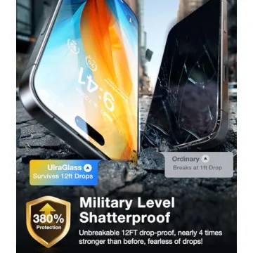 UltraGlass 9H+ iPhone 16 Pro Screen Protector 2-Pack