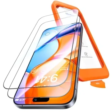 UltraGlass 9H+ iPhone 16 Pro Screen Protector 2-Pack