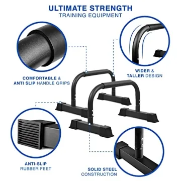 Yes4All Steel Push Up Stands Durable Parallettes for Fitness
