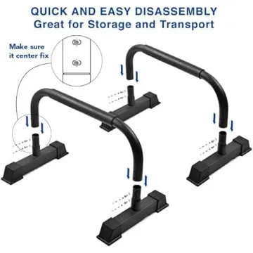 Yes4All Steel Push Up Stands Durable Parallettes for Fitness