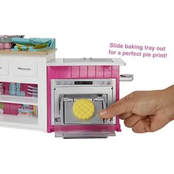 Barbie Careers Playset, Ultimate Kitchen Set with Blonde Chef Fashion Doll, Food Molds, 5 Dough Colors & 20+ Accessories, Lights & Sounds (Amazon Exclusive)