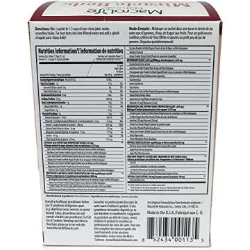 MacroLife Naturals Miracle Reds Superfood Supplement Powder Antioxidants Polyphenols Enzymes Probiot...