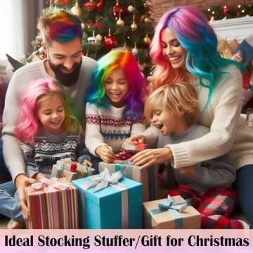 Maydear Hair Chalk Comb for Kids Girls, Temporary Hair Color Kit Non Toxic Washable Hair Dye for Age 4 5 6 7 8 9 10 11 12 Birthday Cosplay Christmas Easter Basket Stuffers Gift(6 Colors Set)