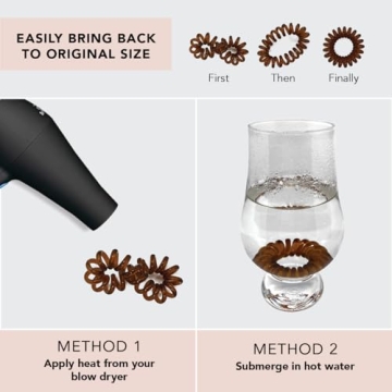 Kitsch Spiral Hair Ties No Damage No Crease 8pcs