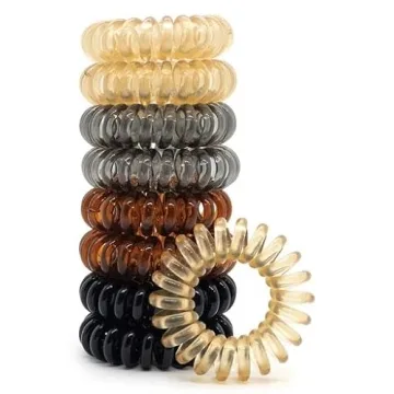 Kitsch Spiral Hair Ties No Damage No Crease 8pcs