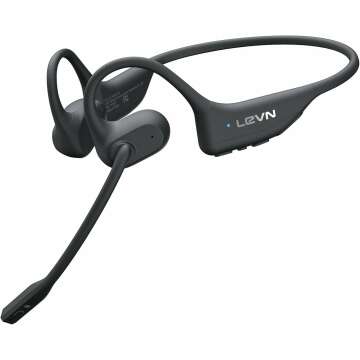 LEVN Open Ear Headphones with AI Noise Cancelling