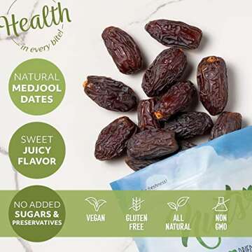 NUTS U.S. Natural Medjool Dates - Sweet & Chewy Snack