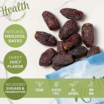 NUTS U.S. Natural Medjool Dates - Sweet & Chewy Snack