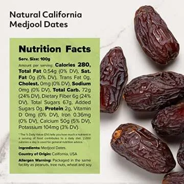 NUTS U.S. Natural Medjool Dates - Sweet & Chewy Snack