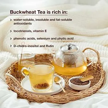 Himalayan Buckwheat Tea - Nutty Flavor, Caffeine Free, Pure, 30 Biodegradable Tea Bags