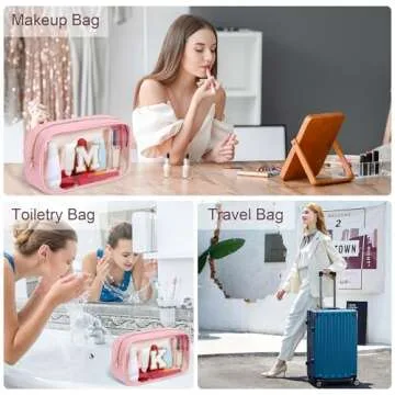 Stylish YOOLIFE Clear Makeup Bag for Travel and Gifts
