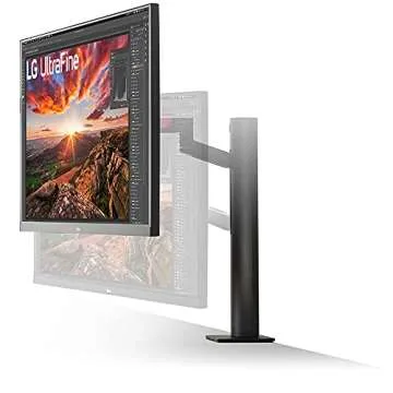 LG 32BN88U-B 31.5” Ergo IPS UHD 4K Ultrafine Monitor (3840x2160) with Ergonomic Stand & C-Clamp, USB Type-C, DCI-P3 95%(Typ.), HDR10 and AMD FreeSync