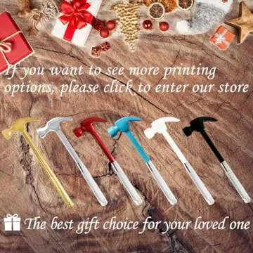 Small Hammer 6 in 1 Metal Hammer & Screwdriver, Multitool Camping Hammer Set Screwdriver Hammers Tools Mini Hammer with Screwdriver Hammers Hand Tools Multitool Hammer (Gold)