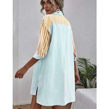 Zeagoo Women’s 2 Piece Lounge Tracksuit Outfit Sets Cotton Linen High Low Shirt and Drawstring Casual Shorts Set