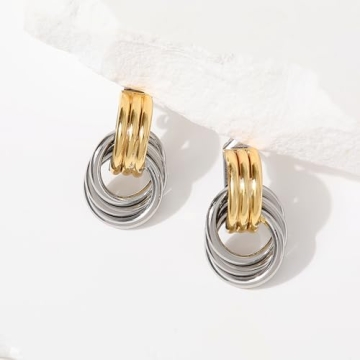 Trendy SHERLOVE Gold Earrings for Women - Fashion Jewelry