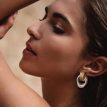 Trendy SHERLOVE Gold Earrings for Women - Fashion Jewelry